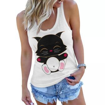 Cat Cut Cat Cat Lovers Black Cat Funny Cat Birthday Cat Gift Cat Danger Kitty V2 Women Flowy Tank | Favorety