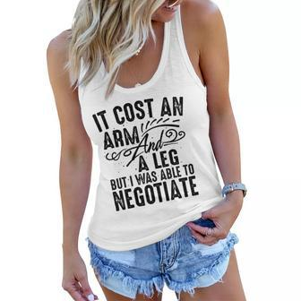 Cool Arm And Leg Able To Negotiate Funny Amputation Gift Women Flowy Tank | Mazezy
