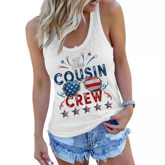 Cousin Crew 4Th Of July Patriotic American Family Matching V3 Women Flowy Tank - Seseable