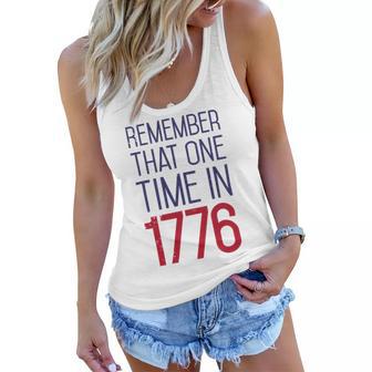 Fourth Of July Remember 1776 Funny 743 Shirt Women Flowy Tank | Favorety UK