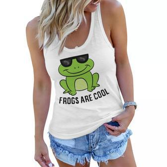 Frogs Are Cool Frog With Sunglasses Lover Funny Frogs Women Flowy Tank | Mazezy