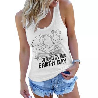 Go Planet Its Your Earth Day V2 Women Flowy Tank | Favorety