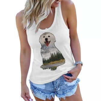 Golden Retriever Cute Puppy Women Flowy Tank | Favorety AU