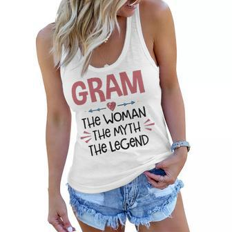 Gram Grandma Gift Gram The Woman The Myth The Legend Women Flowy Tank - Seseable