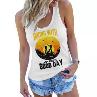 Hiking With My Puppy Good Day Women Flowy Tank | Favorety DE