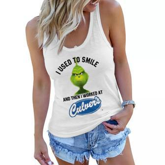 I Used To Smile And Then I Worked At Culvers Women Flowy Tank | Mazezy