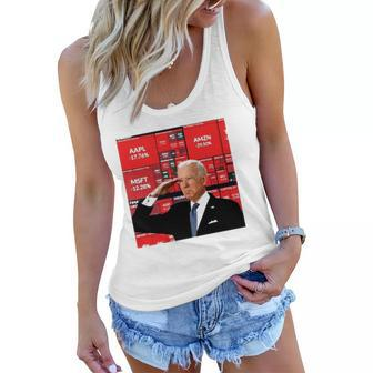 Joe Biden Economy Bidens America Wall Street Memes Women Flowy Tank | Mazezy
