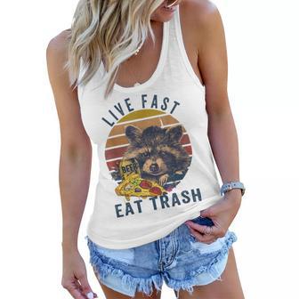 Live Fast Eat Trash 789 Shirt Women Flowy Tank | Favorety UK