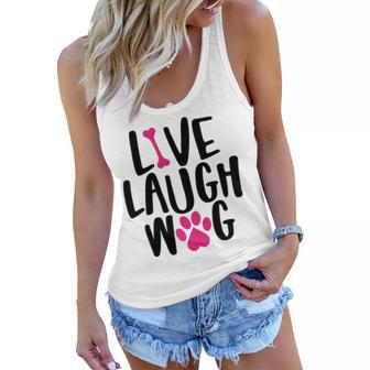 Live Laugh Bark 9 Trending Shirt Women Flowy Tank | Favorety DE