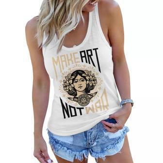 Make Art Not War Symbol Women Flowy Tank | Favorety CA