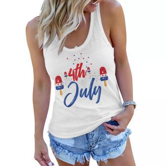 Memorial Day 4Th Of July Holiday Patriotic Ice Cream V2 Women Flowy Tank | Favorety CA