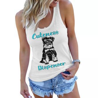 Miniature Schnauzer At Home Cuteness Dispenser Multi Tasking Dog Women Flowy Tank | Favorety DE