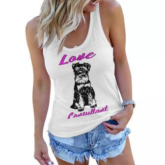 Miniature Schnauzer At Home Love Consultant Multi Tasking Dog Women Flowy Tank | Favorety AU