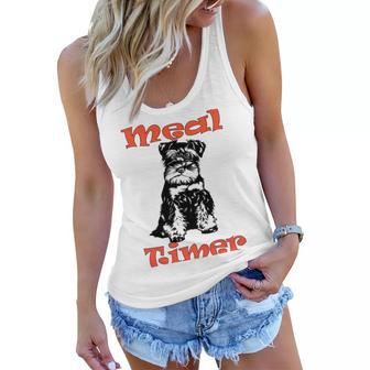 Miniature Schnauzer At Home Meal Timer Multi Tasking Dog Women Flowy Tank | Favorety AU