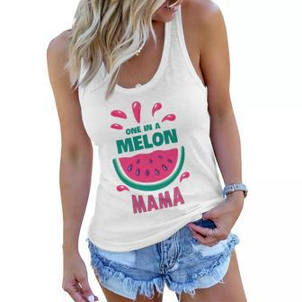 One In A Melon Mama Watermelon Funny Family Matching Mothers Day Women Flowy Tank | Mazezy