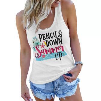 Pencils Down Summer Up Women Flowy Tank | Favorety