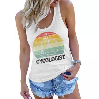 Penny Farthing Cycologist Funny Vintage Biking Cyclogist Cyclist Cycling Road Bike Mtb Women Flowy Tank | Favorety CA