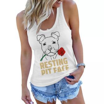 Pitbull Love I Love My Cute Pitbull 785 Shirt Women Flowy Tank | Favorety CA