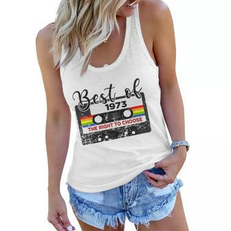 Pro Choice Womens Rights Feminism - 1973 Defend Roe V Wade Women Flowy Tank | Mazezy