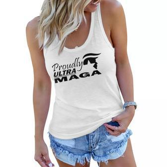 Proudly Ultra Maga Trump Anti Joe Biden Ultra Maga Women Flowy Tank | Mazezy