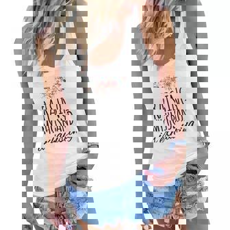 Raising My Husband Is Exhausting Funny Wife Joke Women Flowy Tank | Mazezy