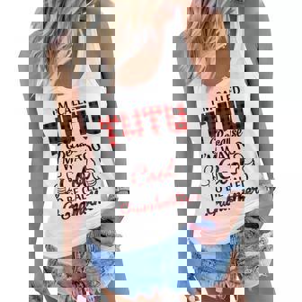 Tutu Grandma Gift Im Called Tutu Because Im Too Cool To Be Called Grandmother Women Flowy Tank - Seseable