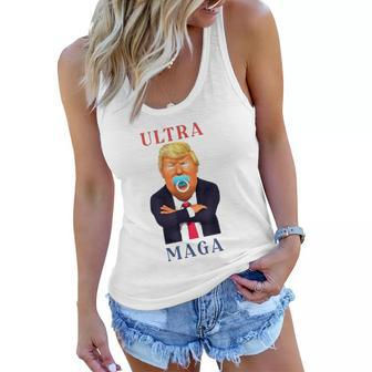 Ultra Maga Donald Trump Make America Great Again Women Flowy Tank | Mazezy
