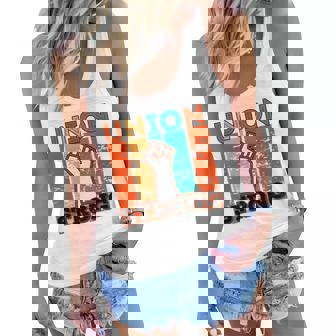 Union Strong Union Worker Union Workers Labor Day Women Flowy Tank | Mazezy