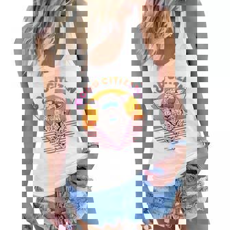 Womens Good Citizen Sheep Duct Tape Vaporwave V Neck Women Flowy Tank | Mazezy