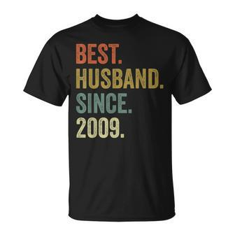 13Th Wedding Anniversary Best Husband Since 2009 T-shirt - Thegiftio UK