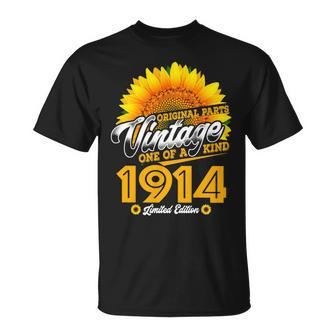 1914 Birthday Woman 1914 One Of A Kind Limited Edition T-Shirt - Seseable