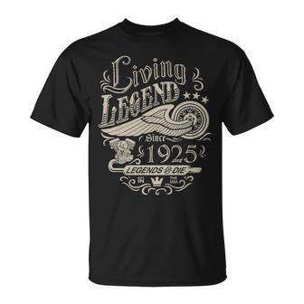 1925 Birthday Living Legend Since 1925 T-Shirt - Seseable