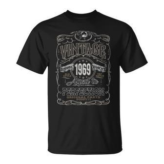1969 Birthday Vintage 1969 Aged To Perfection T-Shirt - Seseable
