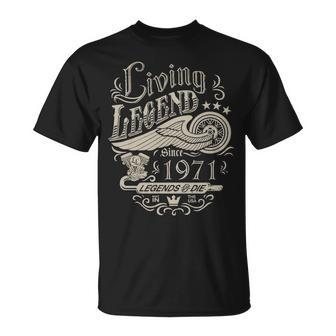 1971 Birthday Living Legend Since 1971 T-Shirt - Seseable