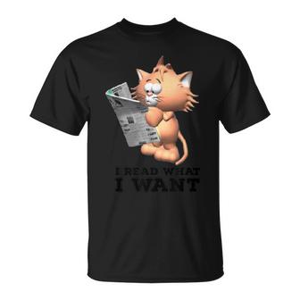 Funny Cat Personality I Read What I Want Cats    V2 Unisex T-Shirt