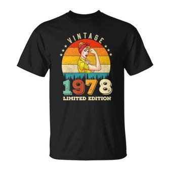 44Th Birthday 1978 Limited Edition Vintage 44 Years Old Women Unisex T-Shirt | Mazezy