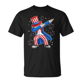4Th Of July Dabbing Uncle Sam Costume Patriotic Gift Unisex T-Shirt | Mazezy CA