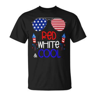 4Th Of July Red White And Cool Patriotic Stars Stripes Unisex T-Shirt - Seseable