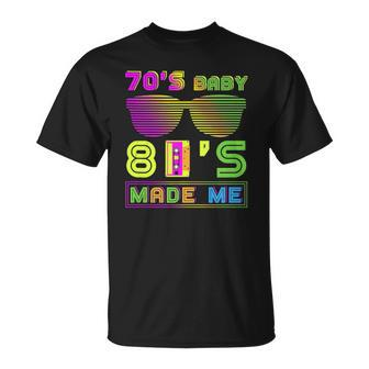 70S Baby 80S Made Me Nostalgic Born In The 70S But 80S T-shirt - Thegiftio UK