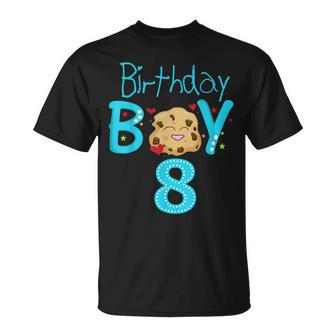 8Th Birthday Party Gift 8 Year Old Son Boy Eight Birthday Unisex T-Shirt - Seseable