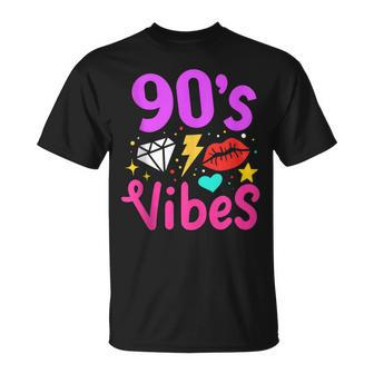 90S Vibes 90S Music Party Birthday Lover Retro Vintage Unisex T-Shirt - Seseable