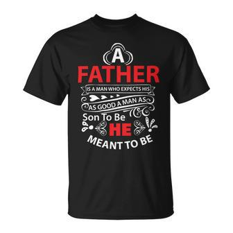A Father Papa T-Shirt Fathers Day Gift Unisex T-Shirt - Monsterry DE
