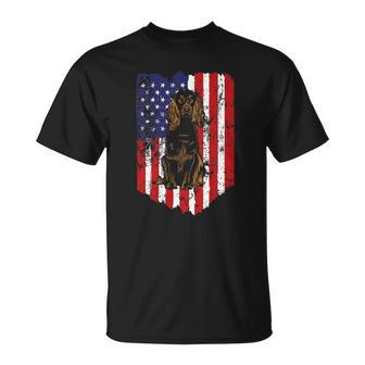 American Flag Boykin Spaniel 4Th Of July Usa Unisex T-Shirt | Mazezy