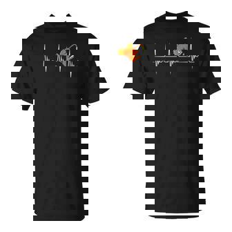 Anglerfish Heartbeat Deep Sea Creatures Ekg Pulseline T-shirt - Thegiftio