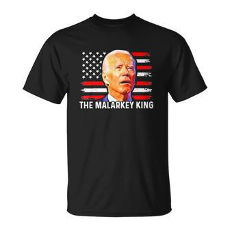 Anti Joe Biden The Malarkey King Pro Trump Ultra Maga King Unisex T-Shirt | Mazezy