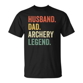 Archer Husband Dad Archery Legend Vintage T-shirt - Thegiftio UK