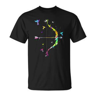 Archery Birds Archer Bow Hunting Arrow Gift Unisex T-Shirt | Mazezy
