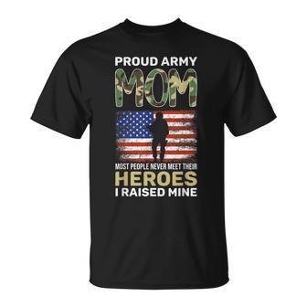 Army Mom Most People Never Meet Their Heroes Proud Army Mom T-shirt - Thegiftio