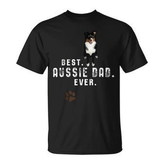 Australian Shepherd - Best Aussie Dad Ever Unisex T-Shirt - Monsterry