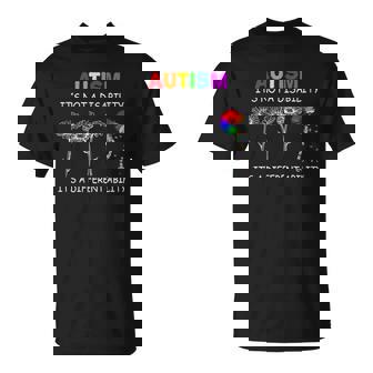 Autism Its A Different Ability Flower Puzzle Autism T-shirt - Thegiftio UK